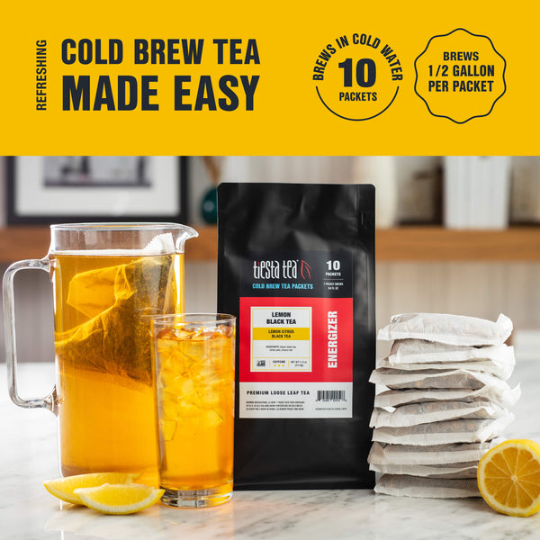 Lemon Black Tea Cold Brew 2qt Pitcher Packs (10pack)