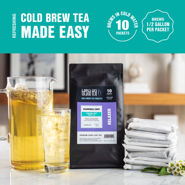 Chamomile Mint Cold Brew 2qt Pitcher Packs (10pack)