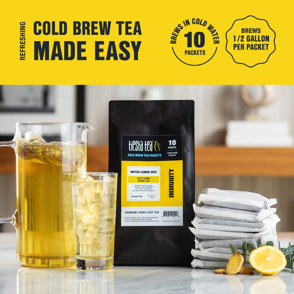 Meyer Lemon Zest Cold Brew 2qt Pitcher Packs (10pack)